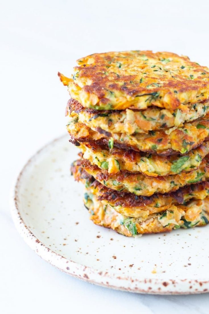 Sweet Potato Zucchini Fritters