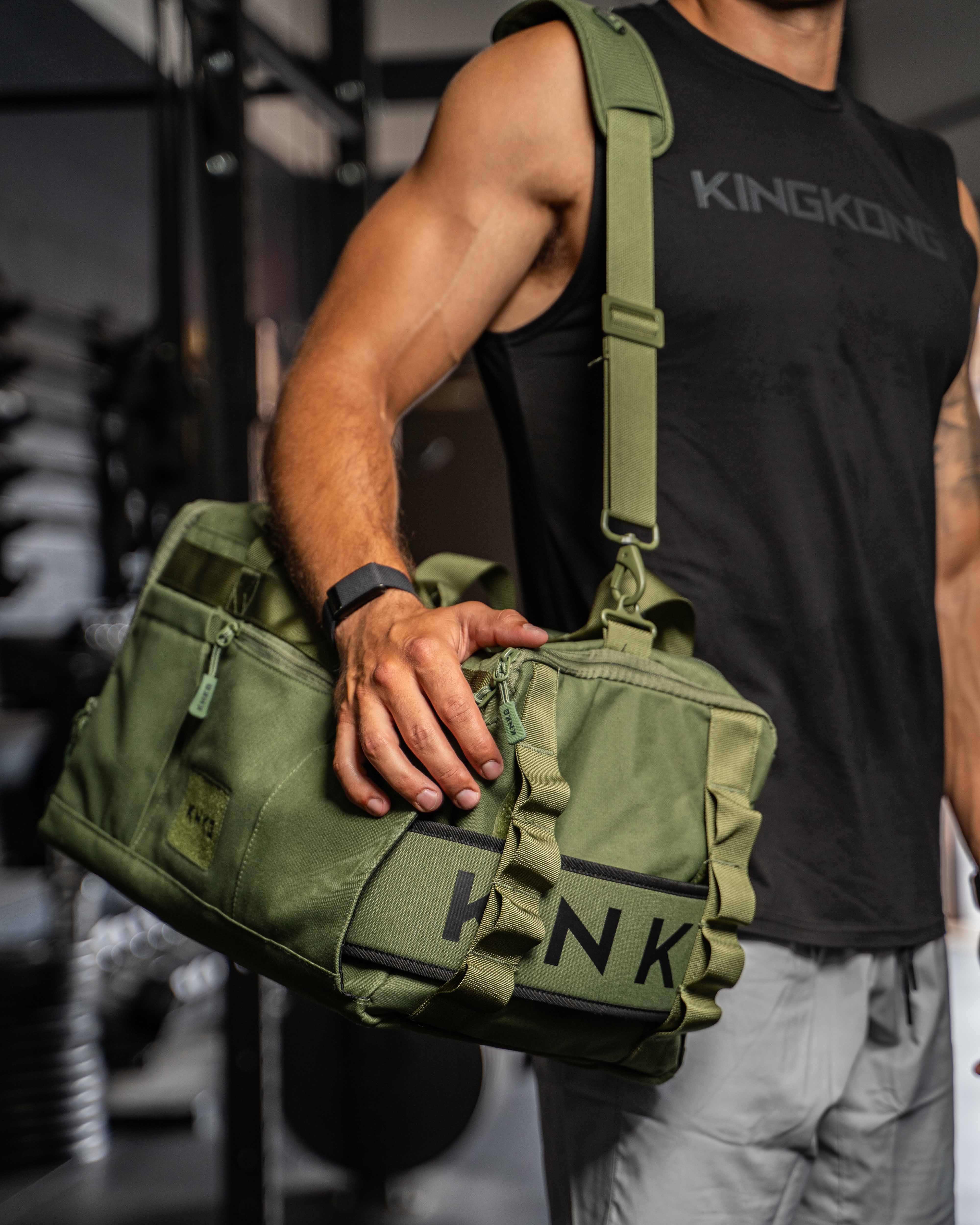 KNKG Core Duffel Green Medium 35L Best Gym Bags 2024